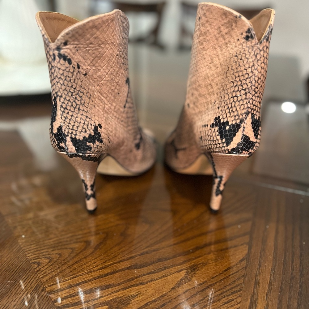 Pink Python Paris Texas Booties - image 7
